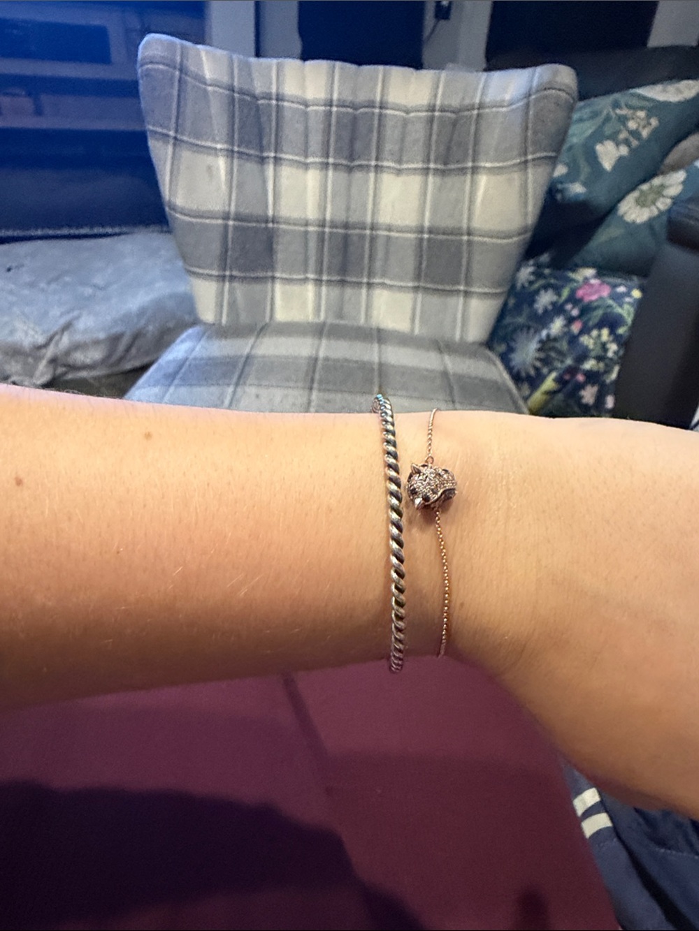 James Avery Silver Twist and Charm Bracelets